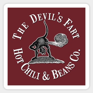 The Devil's Fart Chili and Beans Co. Sticker